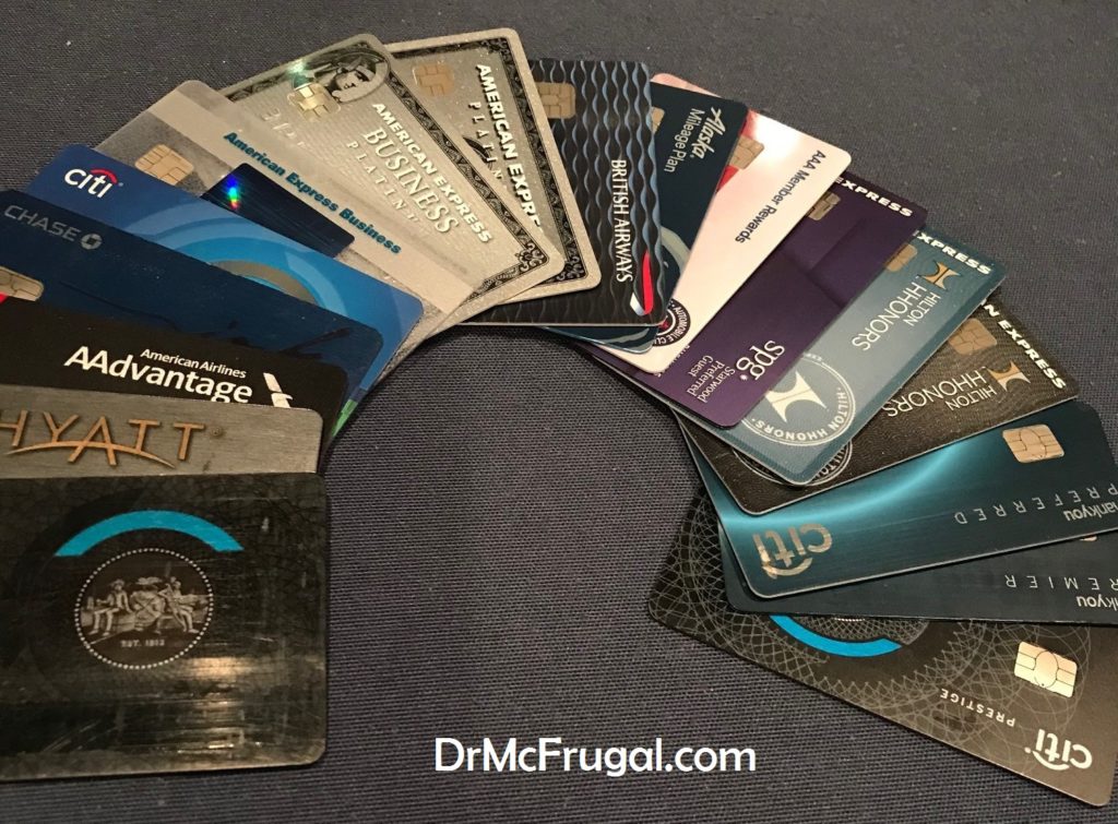 A Peek At My Diversified Portfolio... Of Credit Cards - Dr. McFrugal